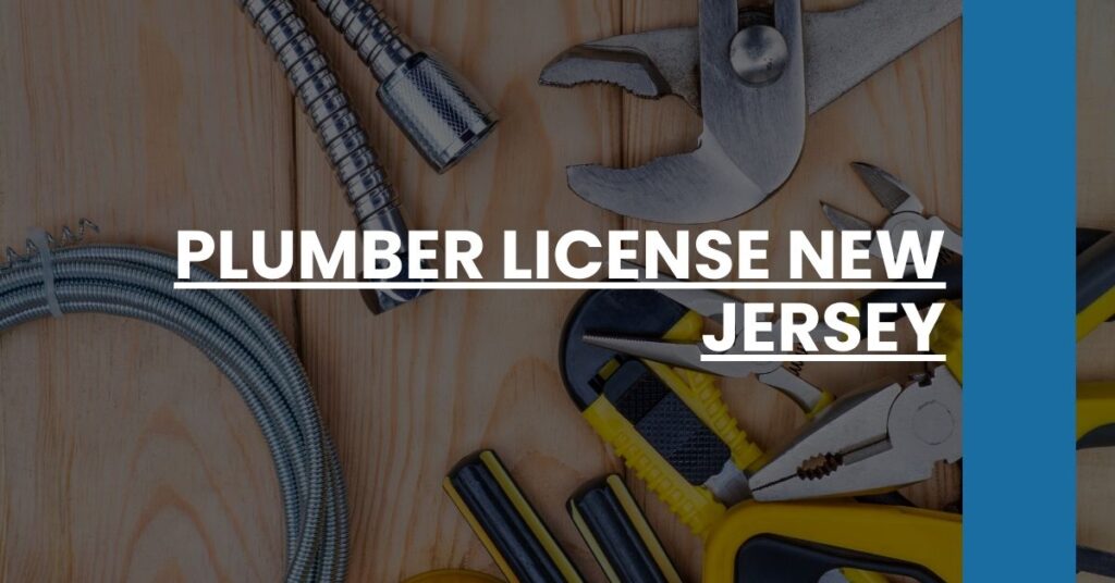 Plumber License New Jersey Feature Image